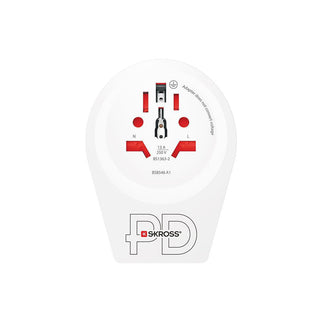 Skross WORLD TO EUROPE USB  C 20 WATTS PD  - Reisstekker