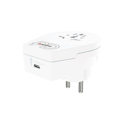 Skross WORLD TO EUROPE USB  C 20 WATTS PD  - Reisstekker
