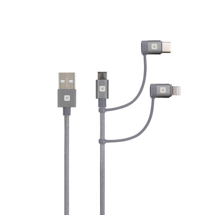 SKROSS  3in1 Cable 120 CM LONG/5v - Laadkabel
