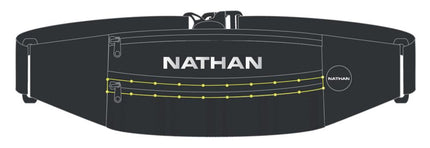 Nathan Laser Light 5K Belt RX Black/High Vis Yellow