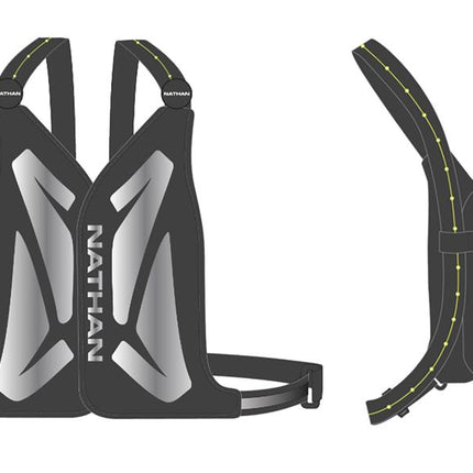 Nathan Laser Light Web Vest RX Black/High Vis Yellow