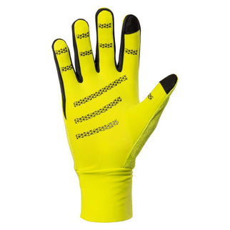 Nathan HyperNight Reflective Gloves Hi Vis Yellow/Geo Print M