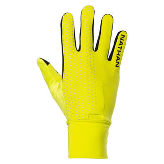 Nathan HyperNight Reflective Gloves Hi Vis Yellow/Geo Print M
