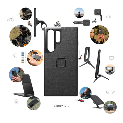 Peak Design - Mobile Everyday Fabric Case Samsung Galaxy S22 Ultra - Charcoal
