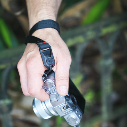 Peak Design - Cuff® - Black Quick-connecting camera wrist strap.