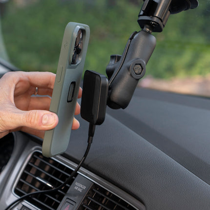 Peak Design -  Mobile Car Mount 1" Ball Adapter: Charging v2 - Black