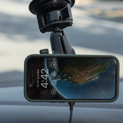 Peak Design -  Mobile Car Mount 20mm Ball Adapter: Charging v2 - Black