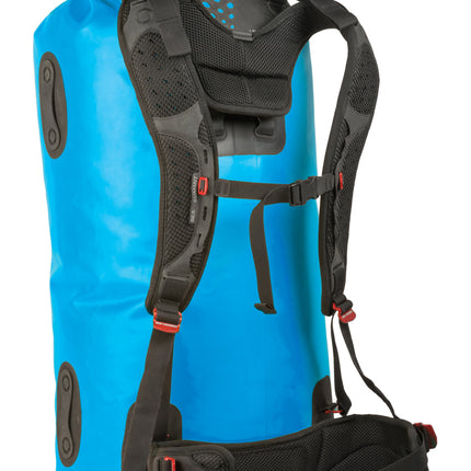 Sea to Summit Hydraulic Dry Bag with Harness Drybags - 65L - Blauw - Waterdichte rugzak