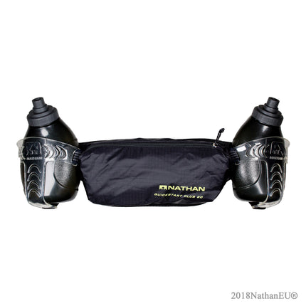 Nathan QuickStart Plus 20 2x300ml Black - Drinkgordel