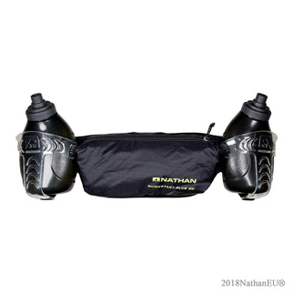 Nathan QuickStart Plus 20 2x300ml Black - Drinkgordel