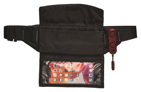 Nathan Ripcord Personal Safety Alarm Waistpak - Black OSFM