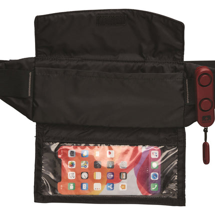 Nathan Ripcord Personal Safety Alarm Waistpak - Black OSFM
