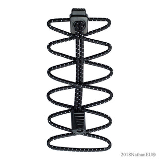 Nathan Run Laces Reflective Black - Veters