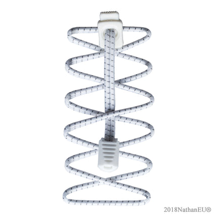 Nathan Run Laces Reflective White - Veters