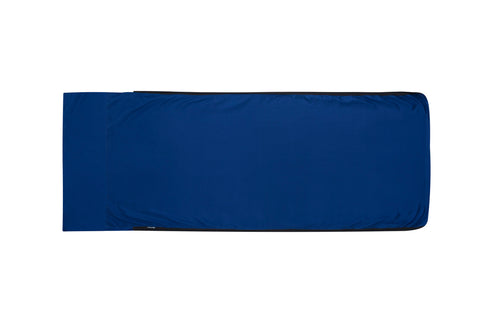 Sea to Summit Silk Stretch Liner Traveller Lakenzak - Zijde-lycra - Blauw - Recht met kussenhoes
