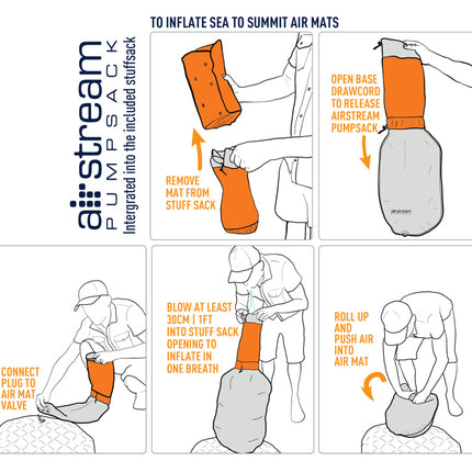 Sea to Summit UltraLight Insulated Regular Opblaasbare slaapmat - 5cm - 480g - Oranje