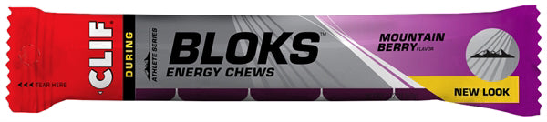 Clif® Blok Energy Chew Mountain Berry (per 18 in doos) - Energiegums