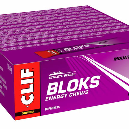 Clif® Blok Energy Chew Mountain Berry (per 18 in doos) - Energiegums