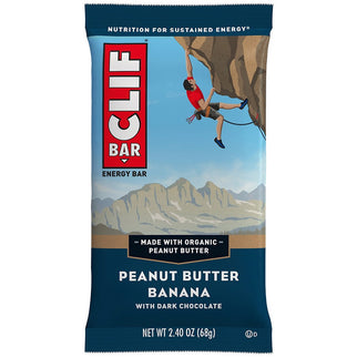 Clif® Bar Peanut Butter Banana with Dark Chocolate (per 12 in doos) - Energiereep