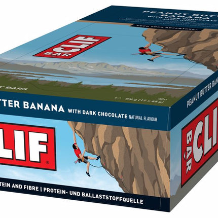 Clif® Bar Peanut Butter Banana with Dark Chocolate (per 12 in doos) - Energiereep