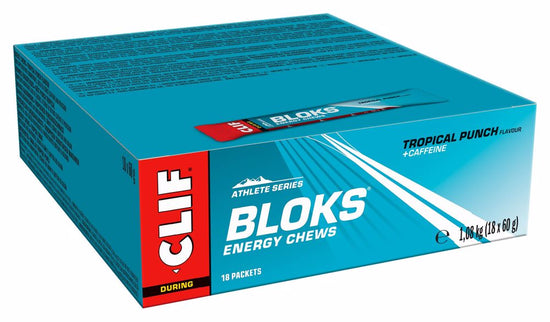 Clif® Blok Energy Chew Tropical Punch (per 18 in doos) - Energiegums