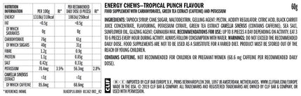 Clif® Blok Energy Chew Tropical Punch (per 18 in doos) - Energiegums
