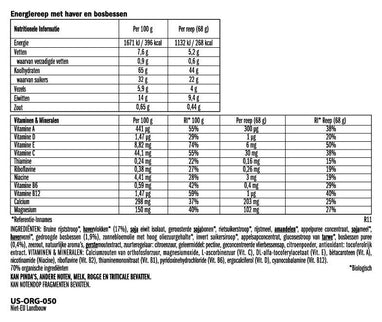 Clif® Bar Blueberry Almond Crisp (per 12 in doos) - Energiereep