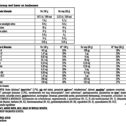 Clif® Bar Blueberry Almond Crisp (per 12 in doos) - Energiereep