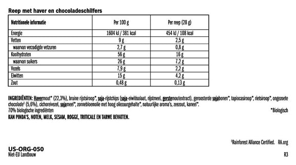 Clif Bar Mini Chocolate Chip (per 10  in doos) - Energiereep