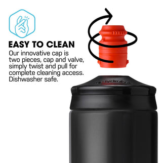 Hydrapak POLAR SURGE ASCENT  700ml Black - Drinkfles