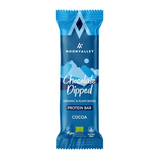 Moonvalley Organic Protein Bar - Chocolate-Dipped Cacoa (per 18 in doos) - Eiwitreep