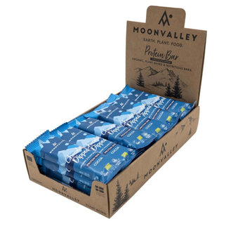 Moonvalley Organic Protein Bar - Chocolate-Dipped Cacoa (per 18 in doos) - Eiwitreep