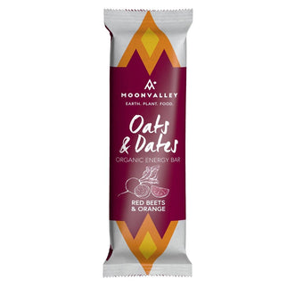 Moonvalley Oats & Dates Bar - Red Beets & Orange - (Per 12 in doos) - Energiereep