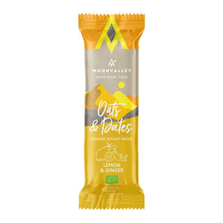 Moonvalley Oats & Dates Bar - Lemon & Ginger - (Per 12 in doos) - Energiereep