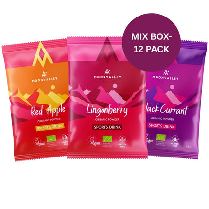 Moonvalley Organic Sports Drink - Mix Box (Hele doos van 12 stuks) - Sportdrank