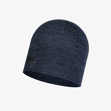 BUFF® Merino Midweight Beanie MELANGE NIGHT BLUE - Muts