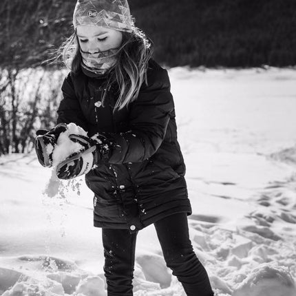 BUFF® Original EcoStretch SOLID BLACK - Nekwarmer - Kids