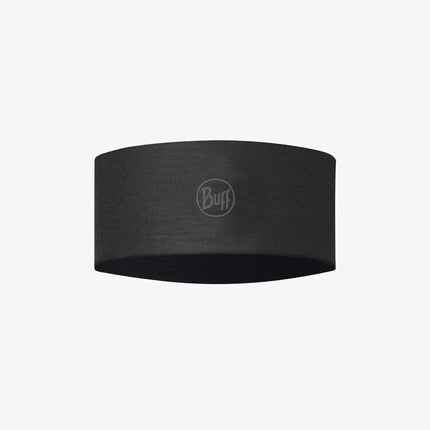 BUFF® Coolnet UV Wide Headband SOLID BLACK - Hoofdband