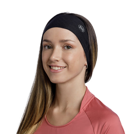 BUFF® Coolnet UV® Ellipse Headband SOLID BLACK - Hoofdband