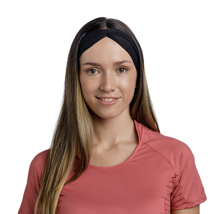 BUFF® Coolnet UV® Ellipse Headband SOLID BLACK - Hoofdband