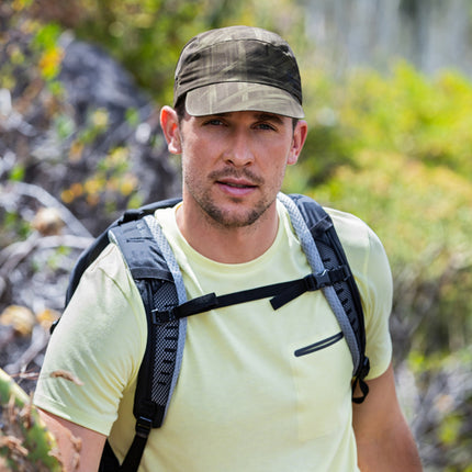 BUFF® Summit Cap HASHTAG MOSS GREEN S/M - Pet - Zonbescherming