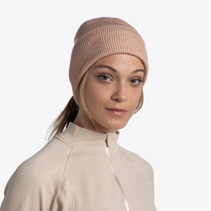 BUFF® Crossknit Beanie SOLID PALE PINK - Muts