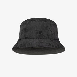 BUFF® Travel Bucket Hat GLINE BLACK-GREY S/M - Zonnehoed