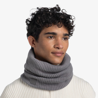 BUFF® Knitted & Fleece Neckwarmer RUTGER GREY HEATHER - Nekwarmer