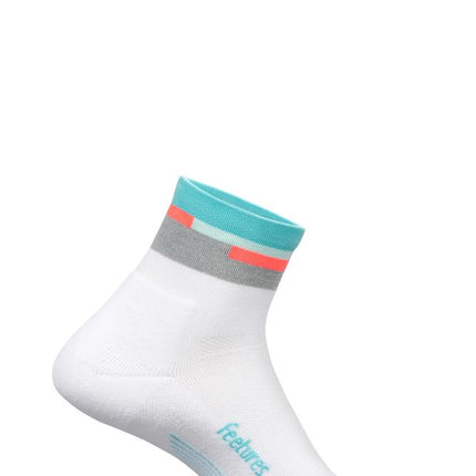 Elite Light Cushion Quarter Aquatic White Medium