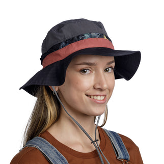 BUFF® Explore Booney Hat OKISA BLACK S/M - Zonnehoed - Zonbescherming