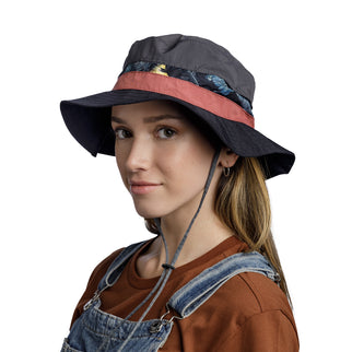 BUFF® Explore Booney Hat OKISA BLACK S/M - Zonnehoed - Zonbescherming