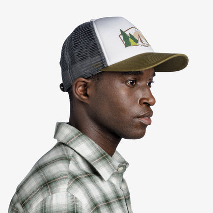 BUFF® Trucker Cap DARRYL WHITE L/XL - Pet - Zonbescherming