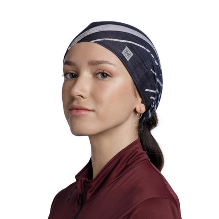 BUFF® CoolNet UV Underhelmet Headband LENIR NIGHT BLUE - Hoofdband