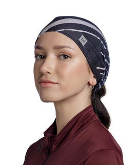 BUFF® CoolNet UV Underhelmet Headband LENIR NIGHT BLUE - Hoofdband